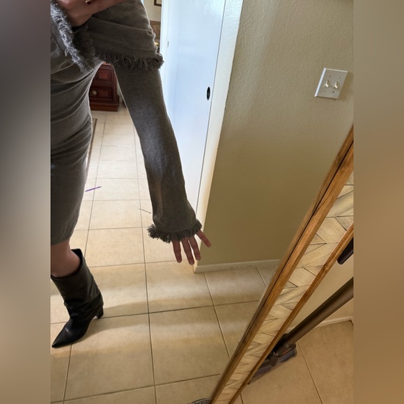 Anthropologie THML Off-Shoulder Dress with Fringe - Picture 4 of 14